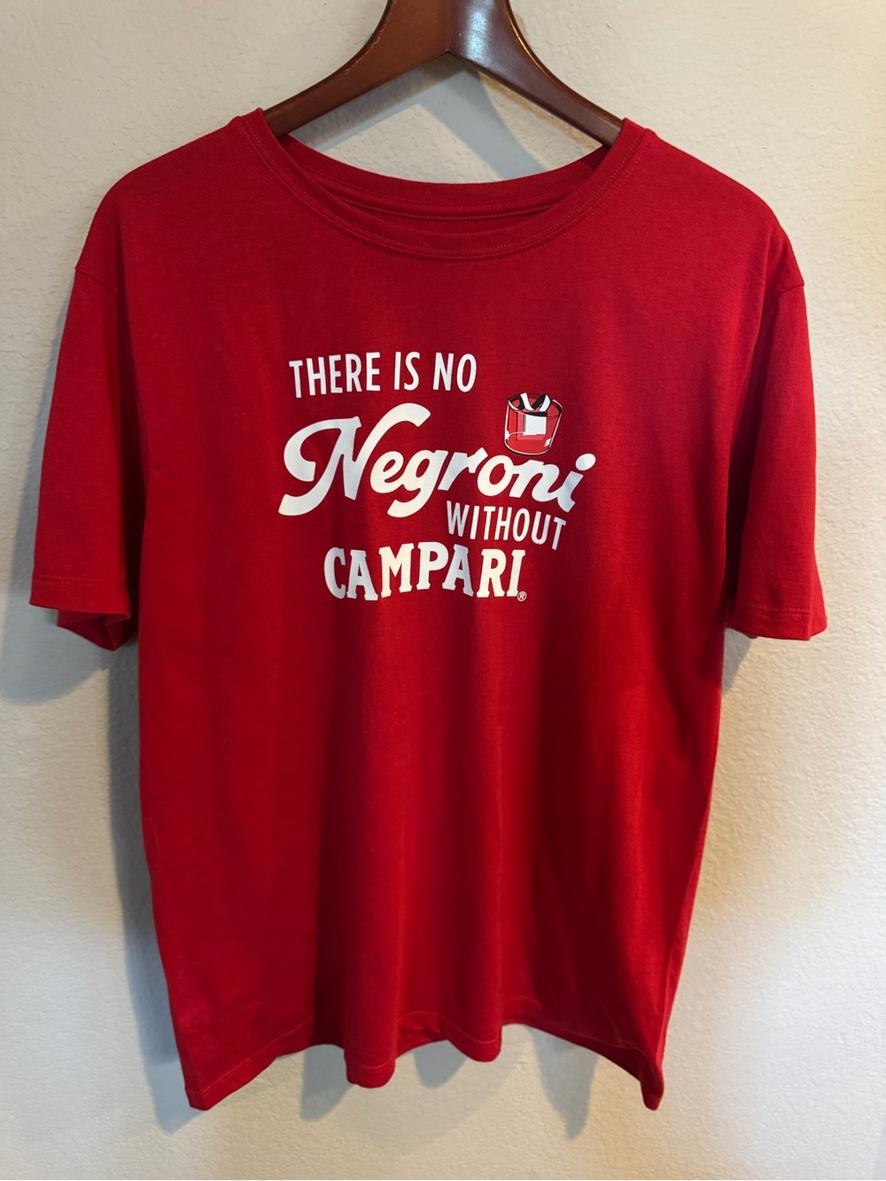 Campari Red Negroni Cocktail Graphic Tee Large